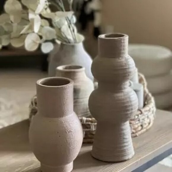 Threshold Large Ceramic Modern Malin Vase Earthenware Finish 15" Target 2022 NWT - Picture 4 of 8